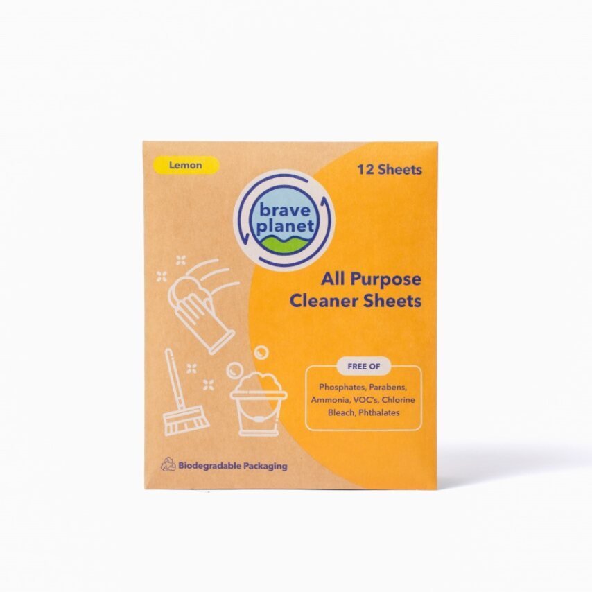 All Purpose Cleaner Sheets - Lemon Scent - Shop Brave Planet